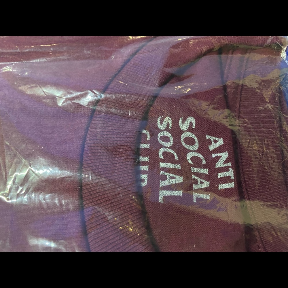 SOLD‼️  Anti Social Social Club Logo 2 T-shirt “Maroon”